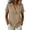 Khaki, variant on Ussuma V-Neck Short Sleeve Women's Blouses Solid Color Stylish Ruffle Vintage Fashionable Women Shirts Casual Dressy Casual Daliy Wear Work Weekend Summer M Wine