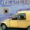 thumbnail image 2 of Lautier, Julien 12x12 Black Ornate Wood Framed with Double Matting Museum Art Print Titled - La 2 CV de la petanque, 2 of 4