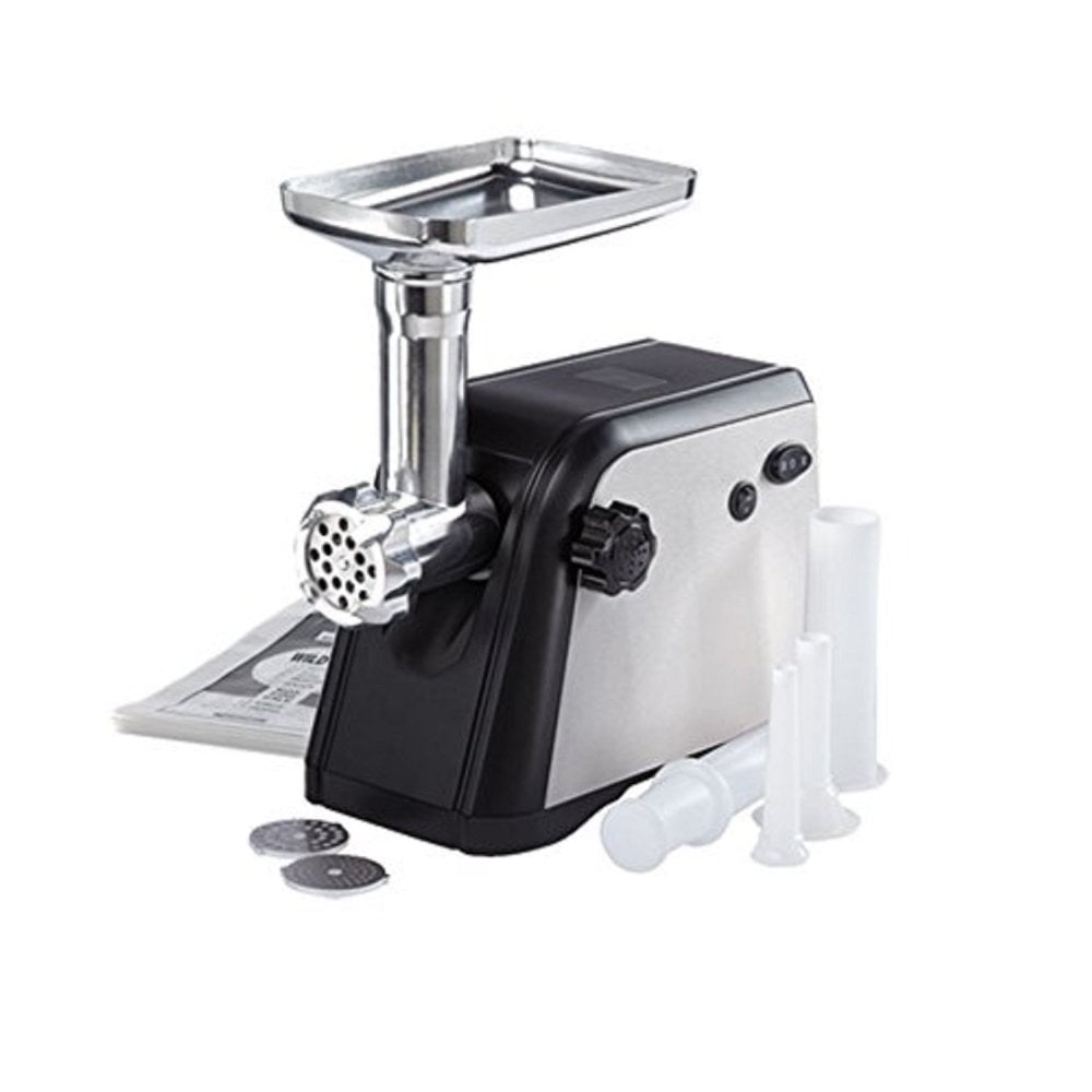 Electric Meat Grinder; Size #5; Model STX-1000-TS - STX International  Turboforce Scout; Handle; 3 Grinding Plates; 3 Stainless Steel Cutting  Blades; Kubbe &amp; Sausage Stuffing Attachment - Walmart.com