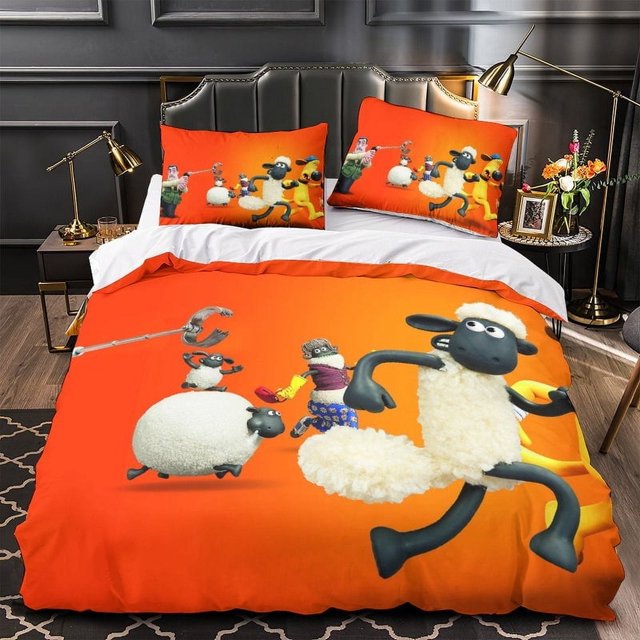 Shaun la oveja Juego de cama Edredón Funda nórdica sin relleno