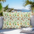 thumbnail image 2 of Outdoor Waterproof Pillow Covers Pack of 2, Summer Watercolor Style Popsicle Lemon Shell Decorative Throw Pillowcases Cushion Covers for Garden Patio Tent Sofa Couch, 26x26 inch, 2 of 8