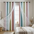 thumbnail image 4 of Cortinas opacas con diseño de estrellas para dormitorio | Cortinas transparentes con cielo estrellado y estrellas troqueladas para oscurecer la habitación, 4 of 6