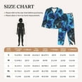 thumbnail image 6 of Kll Turtle Print Women'S Long Sleeve Pajamas With Pants Sleepwear Loungewear 2 Set-X-Large, 6 of 9