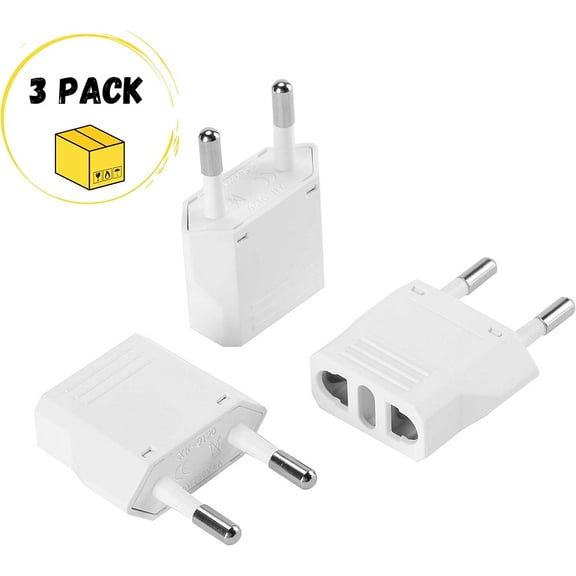 European Plug Adapter, Travel Adapter, US to Europe Plug Adapter, EU Adapter, Electrical Adapters, Converter Plug, European Outlet Adapter, Travel Plug Adapter, Converter Plug for Europe