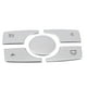 thumbnail image 2 of Pegatinas de aleación de aluminio con moldura de cubierta de botón multimedia aptas para Mercedes Benz ML GL Class 2015-2019, 2 of 5