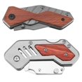 thumbnail image 2 of Performance Tool Utility Knife W9373 Foldable; Red hardwood And Anodized Aluminum Handle; With Reusable EVA Foam Storage Tray, 2 of 4