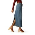 thumbnail image 3 of Levi Strauss Signature Women's and Women's Plus Maxi Denim Skirt, Sizes 0-28, 3 of 6