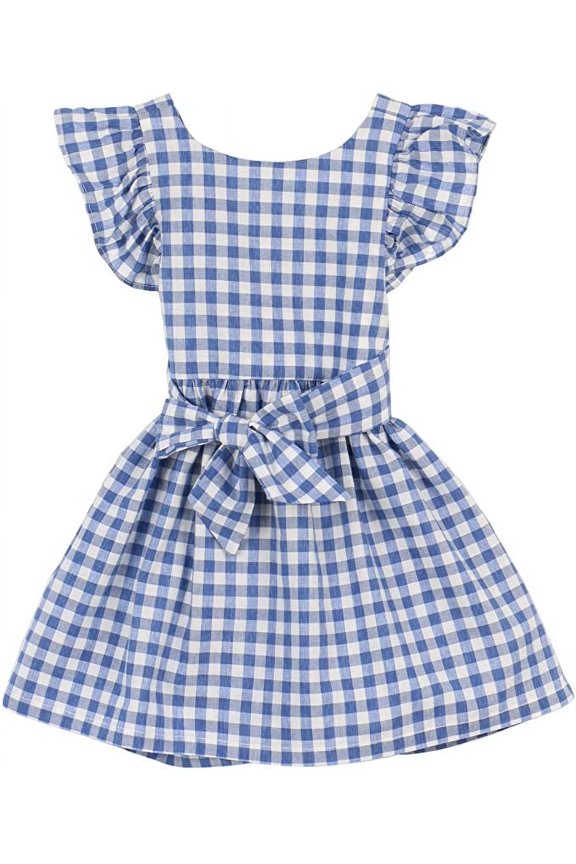 Conti Kids Little Girls Summer Spring Sleeveless Sundress Blue 2-3 Years