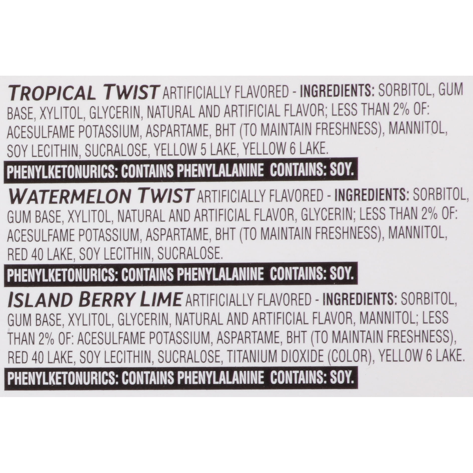 TRIDENT Sugar-Free Gum Fruit Variety, 14 Pieces, 20 Count