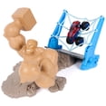 thumbnail image 4 of Monster Jam Spiderman Sandman City Battle Playset, 1:64 Scale Monster Truck Toys, for Ages 3 and up, 4 of 7