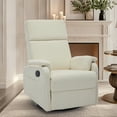 thumbnail image 1 of YSICK Manual Swivel Rocker Recliner Chair for Small Spaces Chenille for Living Room,Beige, 1 of 7