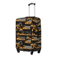 thumbnail image 2 of Haiem Yellow Excavator Luggage Cover Printed Suitcase Covers for Luggage Elastic Washable Suitcase Protector Fits 18-32 Inch Luggage-Medium, 2 of 8