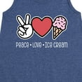 thumbnail image 3 of Instant Message - Peace Love Ice Cream - Toddler & Youth Girls A-line Dress, 3 of 6