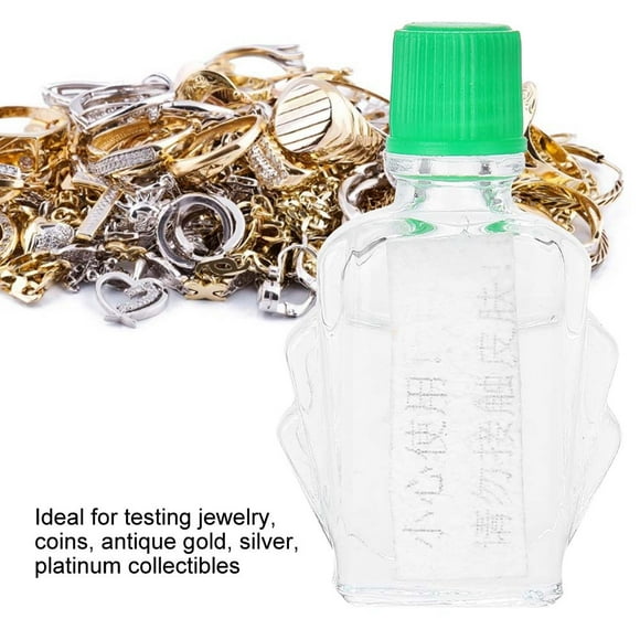 Acid Testing Water, Metal Test Acid Solution Jewelry Testing Water, Practical For Antique Gold Coins  Collectibles Testing Jewelry Silver