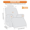 thumbnail image 3 of KINCAM Recliner Chair Cover 3-Pieces, Soft Stretch Recliner Slipcover with Armrest Covers Daily Furniture Protection, Chocolate, 3 of 8