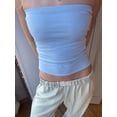 thumbnail image 3 of Hirigin Women Y2k Tube Crop Tops Strapless Backless Off Shoulde Bandeau Top Sexy Slim Fit Going Out Tank Tops, 3 of 5