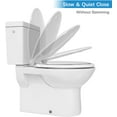 thumbnail image 4 of Litake Elongated Toilet Seat with Toddler Seat Built in, Potty Training Toilet Seat for Toddlers, White Toilet Seat Elongated Fits Both Adult and Child, with Slow Close and Magnets- Elongated, 4 of 10