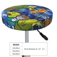 thumbnail image 3 of Sigee Scooby-Doo Ad for Round Bar Stool Seat Covers Washable Stool Cushion Slipcover Elastic Bar Stool Covers Round for 12-14 In Chair,13 inch, 3 of 6
