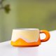 thumbnail image 5 of Juego de taza y platillo de café de cerámica | Capacidad de 240 ml | Vaso de porcelana duradero | Opciones de color elegantes: Rosa Azul Naranja Verde | Mango robusto | Listo para regalo | 1 Pieza |, 5 of 5