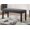Grey + Wood, variant on Purple Fabric Dining Bench with Nailhead Trim, Solid Wood Legs, 44 Inch Narrow Bench for Kitchen Island or Entryway