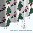thumbnail image 6 of White Christmas Santa and Tree Pattern Shower Curtain 84"x72" ,Bathroom Decorative Shower Curtains Set with 12 Hooks,Modern Waterproof Washable Shower Curtain, 6 of 6