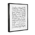thumbnail image 3 of Stupell Industries Dashing Through The Snow Fun Casual Calligraphy Song Graphic Art Jet Black Floating Framed Canvas Print Wall Art, Design by Leah Bisch, 3 of 8