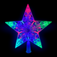 thumbnail image 2 of Adorno Punta De Árbol Estrella Detalles Luz Led Multicolor Importadora La Merced Plástico Resistente Transparente, 2 of 5