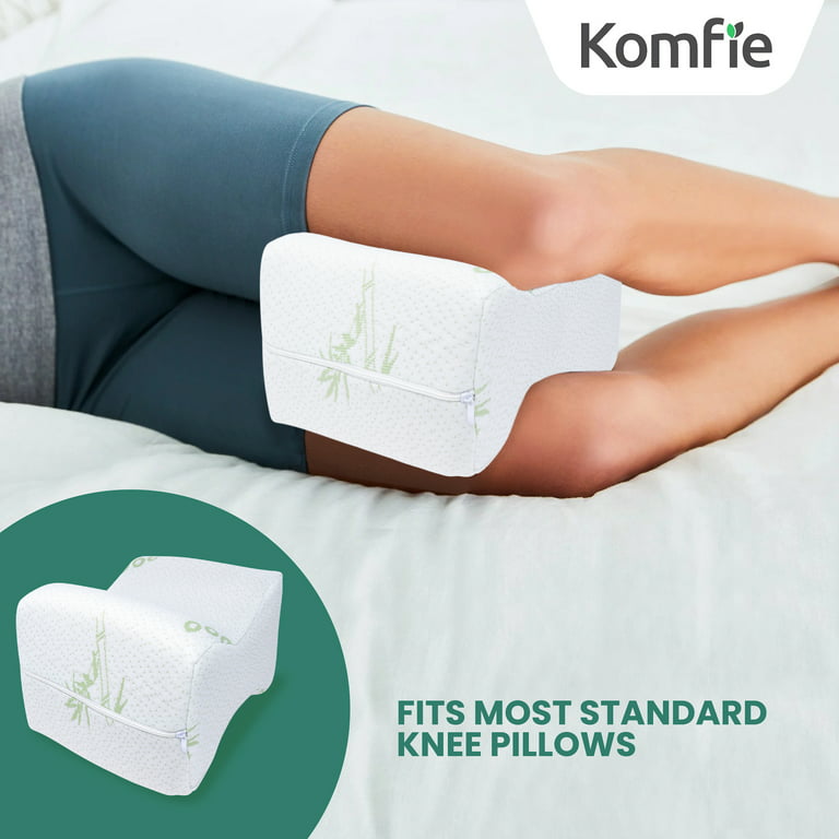 Bamboo Knee Pillow Cover - Replacement Leg Pillow Case - Cooling