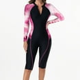 thumbnail image 6 of Yteetum Women's Long Sleeve Conservative Wetsuit Swimsuit with Chest Pad and No Steel Support & Knee Length Pants Diving Suit Ladies Wetsuit Swimsuit for Surfing, Snorkel, Paddleboarding,Water Sports, 6 of 7