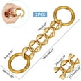 thumbnail image 4 of 2 Pcs Bag Extender Chain Alloy Cable Purse Strap Extender for Shoulder Bag Antique Golden 14cm Chain Strap Extender Replacement Accessory Bag Chain Straps for Purse Clutch Handbag Supplies, 4 of 9