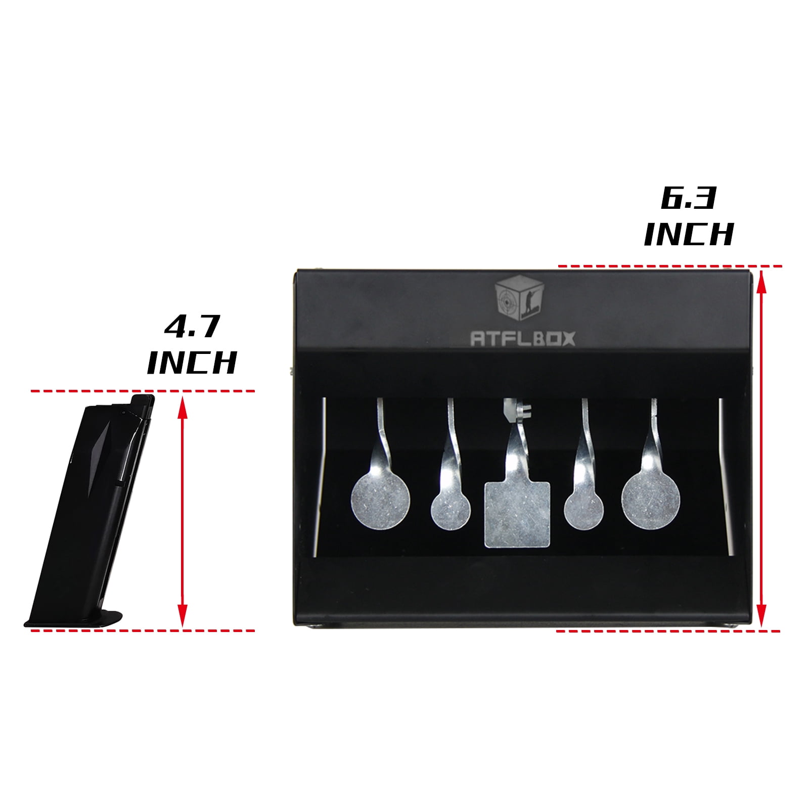 ATFLBOX Pellet Gun Target Trap Metal Target for Airgun Rifle