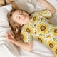 thumbnail image 5 of Balery Watercolor With Sunflowers Conjunto de Pijama Infantil de Manga Corta con Estampado – Ropa de Dormir de Algodón Suave-3X-Large, 5 of 6