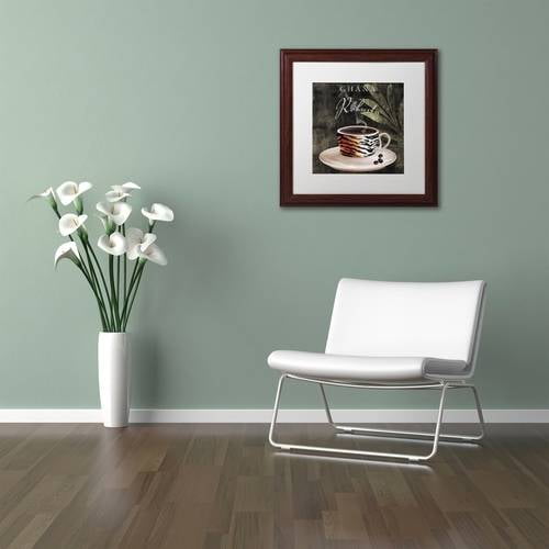 Trademark Fine Art "Afrikan Coffee IV" Canvas Art by Color Bakery White Matte, Wood Frame