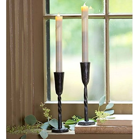 Plow Hearth Catalog Hand-Forged Iron Battery-Operated Window Candle With Auto Timer, Hand-forged iron window candles By Plow Hearth ()