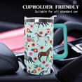 thumbnail image 6 of 30 oz Horse Straw Tumbler with Handle, Cute Floral Horse Insulated Stainless Tumbler Coffee Cups Water Bottle CoffeeTravel,Horses Gifts for Women Horse Lovers Girls, 6 of 6