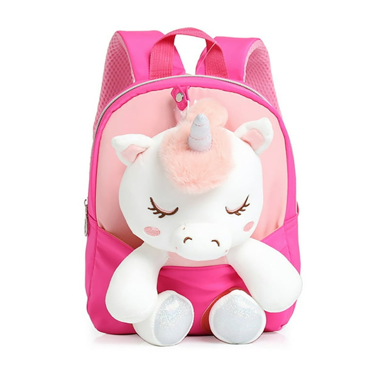 GYRATEDREAM Kids Backpack for 2 3 4 5 6 Years Toddler Girls Backpack with Unicorn Doll Mini Backpack