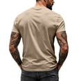 thumbnail image 3 of Mfakffe Mens T-shirt Casual V-Neck Short Sleeve Breathable Fitness Shirt Lightweight Comfy Versatile Sport Top, 3 of 3