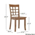 thumbnail image 7 of Lexington Large Dining Set with Bench and 4 Window Back Chairs, Oak, 7 of 7