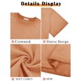 thumbnail image 6 of MOSHU Oversized T Shirts for Women Short Sleeve Vintage Print Cotton Tees Washed Shirts Casual Baggy Womens Tops, 6 of 9