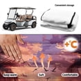 thumbnail image 6 of Uourmeti Sunset Palm Beach Print Golf Cart Seat Covers Breathable, Soft, Suitable for Sports, Fit for EZGO, 6 of 8