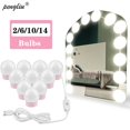 thumbnail image 3 of LED Makeup Mirror Light Bulb Hollywood Lamps 2/6/10/14 Bulbs 12V Stepless Dimmable Touch Control DIY Lighting For Dressing Table ,Widely Use, 3 of 7