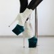 thumbnail image 5 of Paquete de 2 cubrezapatos para pole dance, cubiertas de terciopelo resistentes a los arañazos con Verde oscuro XXL, 5 of 9