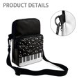 thumbnail image 5 of POLERO Piano Musical Notes Pattern Lightweight Crossbody Bag, Polyester Crossbody Purse Portable Crossbody Bags for Travel Shopping, 5 of 8