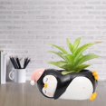thumbnail image 4 of Succulent Pots, Cartoon Animal Planter Pot with Drainage and , Small Penguin, 4 of 8