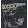 thumbnail image 2 of Junior's Lost Gods Rock and Roll Eagle  Festival Muscle Graphic Tee Denim Blue Heather Large, 2 of 4