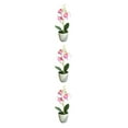 thumbnail image 2 of Cateissary Amigable con las mascotas Flor artificial No tóxica para gatos y perros Planta artificial fácil de mantener Blanco + Morado Type1 NO1, 2 of 6