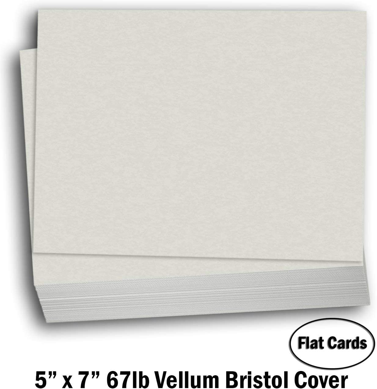 Hamilco White Cardstock Thick Paper - Blank Index Flash Note & Post Cards -  5 X