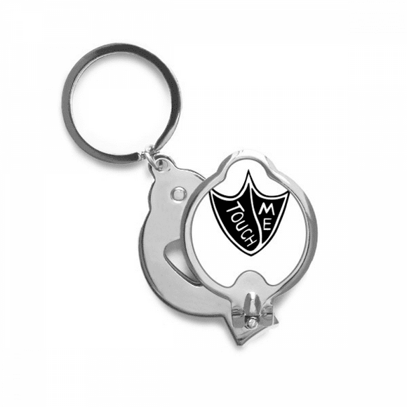 Touch Me Duck Foot Quote DIY Design Finger Nail Clippers Scissor Stainless Steel Cutter