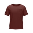 thumbnail image 5 of RongHuan Big and Tall T-Shirt Mens Crewneck Short Sleeve Tees with Pocket Athletic Workout Running Solid Color Basic Tops, 5 of 8