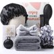 thumbnail image 1 of Juego de cepillos para el cabello Sawysine, 12 unidades, color negro, regalo para el cuidado del cabello, 1 of 6